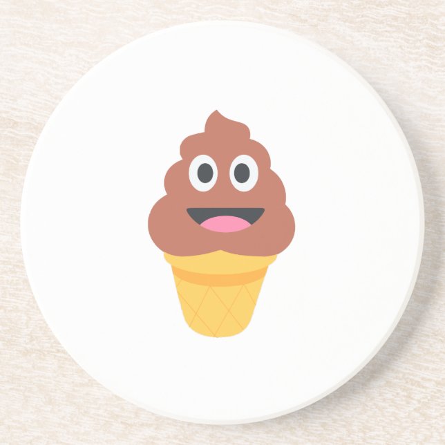 glass cone poo emoji underlägg (Framsidan)
