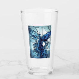 Glass Cup Blue Angel Glaskopp