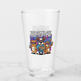 Glass Cup funny cartoon pets glass Glaskopp