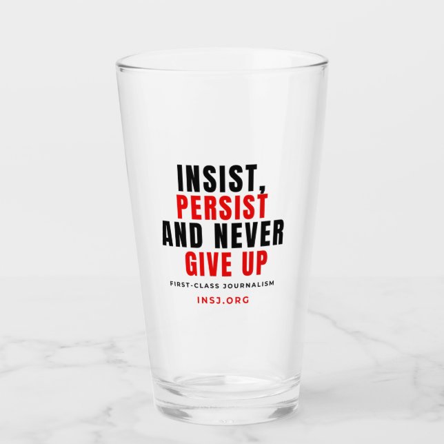 Glass Cup - Never Stop Glaskopp (Framsida)