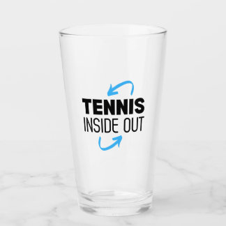 Glass Cup Tennis Inside Out Glaskopp