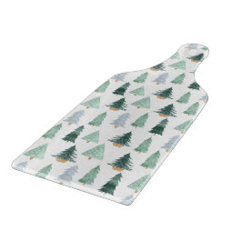 Glass Cutting Board - Christmas Pattern