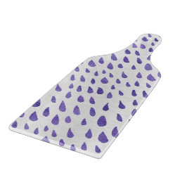 Glass Cutting Board - Purple Pattern