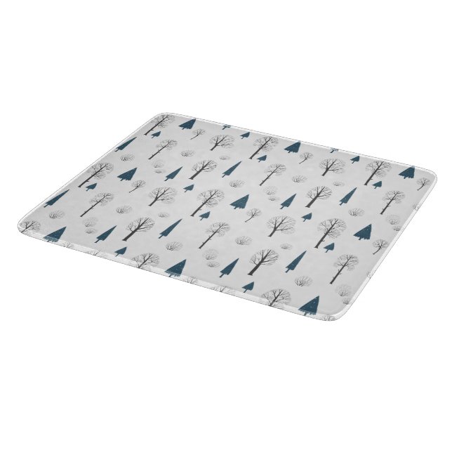 Glass Cutting Board - Winter Pattern (Hörn)