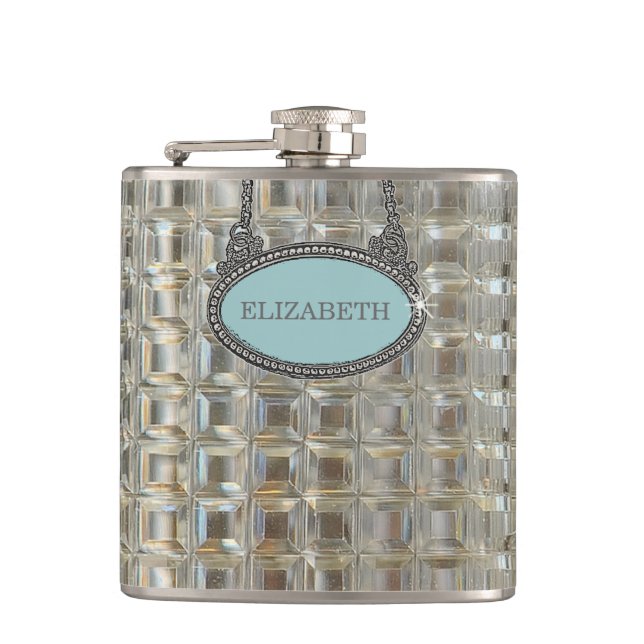 Glass Decanter look-Bröllop Fickplunta (Framsidan)