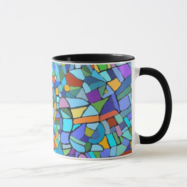 Glass design för abstrakt fläck mugg (Höger)