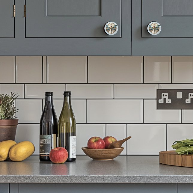 Glass Dragonfly, vacker Art Deco-lagrad Knopp (Skapare uppladdad)