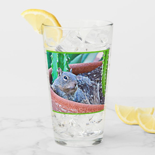 Glass drinkTumbler för slipad ekorre Glaskopp (Framsida Ice)