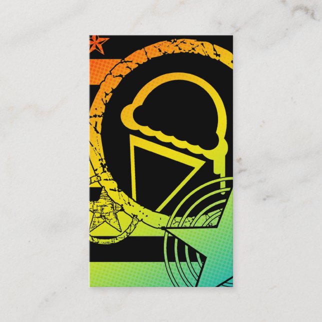 glass dripz visitkort (Framsida)