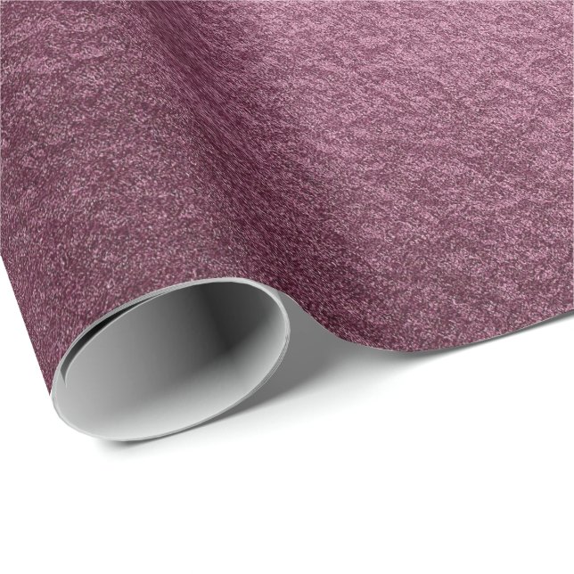 Glass Elegant Urban Metallic Burgundy Beet Presentpapper (Rullad Hörn)