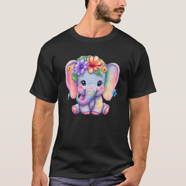 Glass Elephant Ladie Save Elephant Kindness Women T Shirt (Framsida)