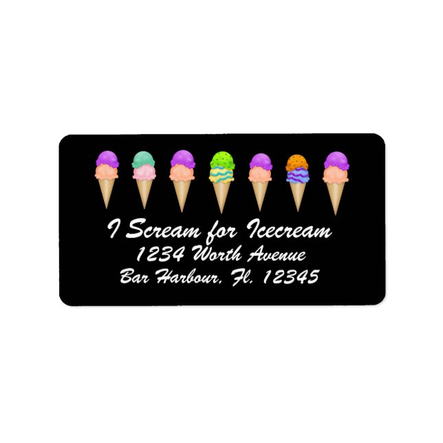 Glass-etikett - SRF Adressetikett (Framsidan)