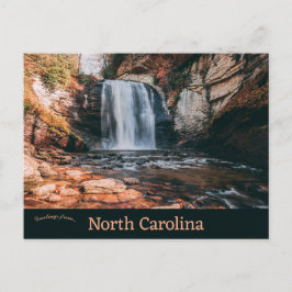 Glass Falls North Carolina Vykort