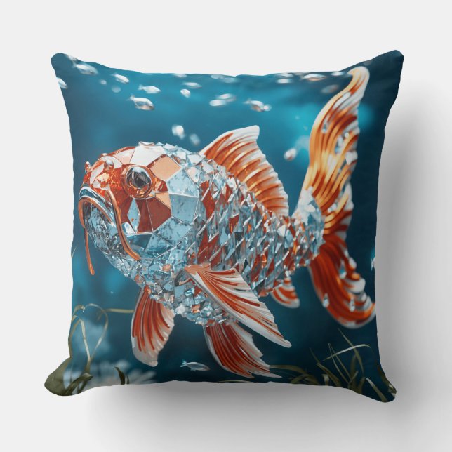 Glass Fish|Koi Fish|Dekorativ kudde (Framsida)