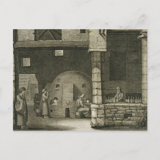 Glass Flaska Maker, från Volym II-konst och Tr Vykort (Framsida)