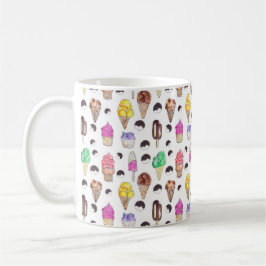 Glass Flavor Watercolor Mönster Mugg