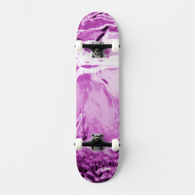 Glass Flower Lila Mini Skateboard Bräda 18,5 Cm (Framsida)