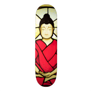 Glass fönster för Bali buddha fläck Old School Skateboard Bräda 18 Cm