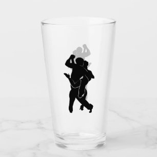 Glass för par Tango Dancers Glaskopp