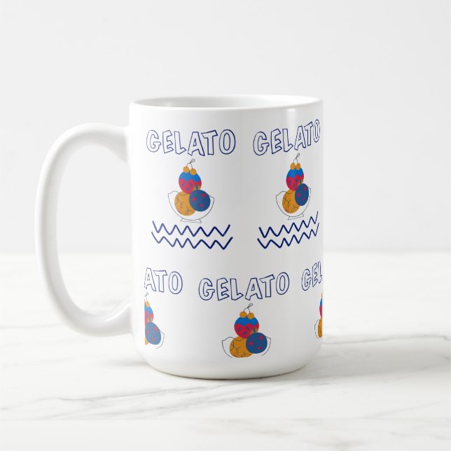 Glass från gelatin kaffemugg (Vänster)