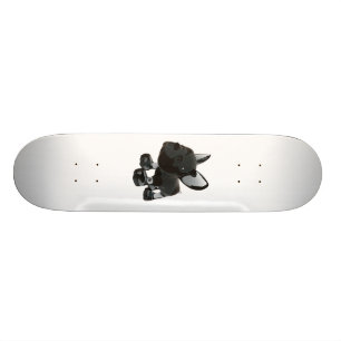 Glass fransk bulldogg mini skateboard bräda 18,5 cm
