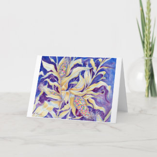 "Glass-Gem Corn" Blank Notecard Tack Kort