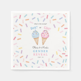 Glass Gender Reveal Pappersservett