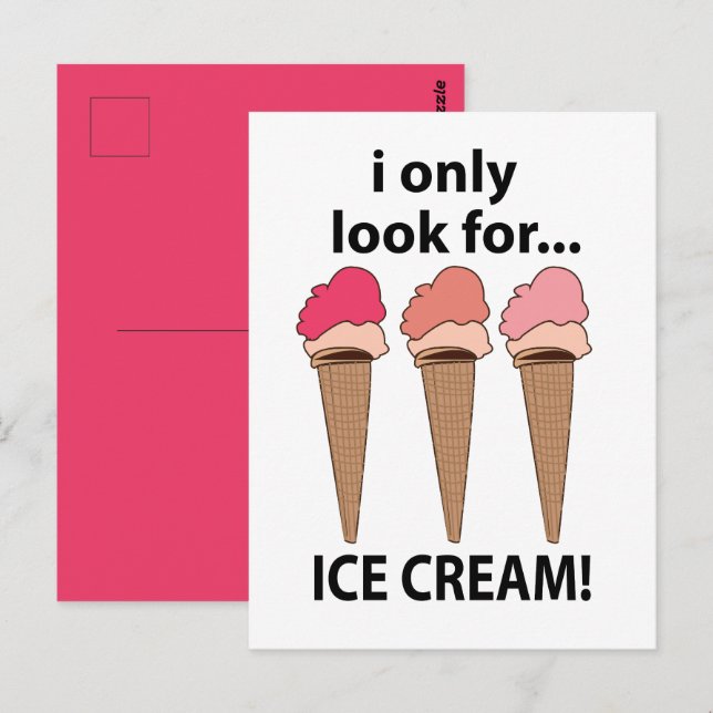 Glass Glass Jag Letar Endast Efter Glass Vykort (Fram/baksida)