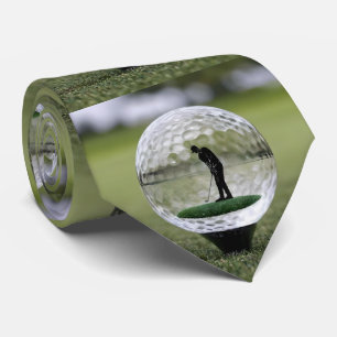 Glass Golf Boll med Golf Player inuti. Slips