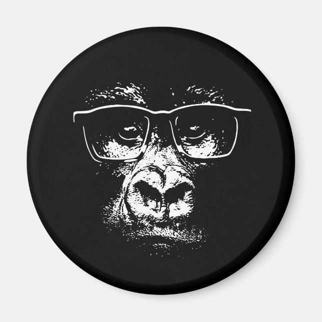 Glass Gorilla Magnet (Framsidan)