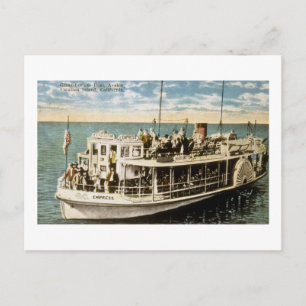 Glass Grund Boat, Avalon, Catalina Island, CA Vykort