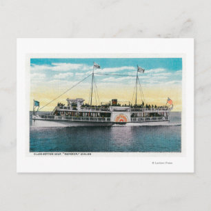 Glass Grund Boat, Emperor, Avalon Vykort