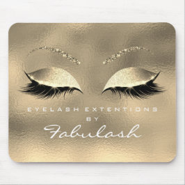 Glass Guld Glitter Branding Beauty Lash White Musmatta