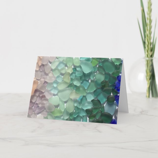 Glass hälsningkort för tomt hav kort (Framsida)