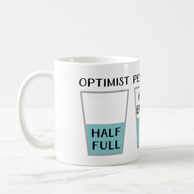 Glass halvfulla roliga Meme Kaffemugg (Vänster)