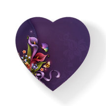 Glass Heart Paperweight