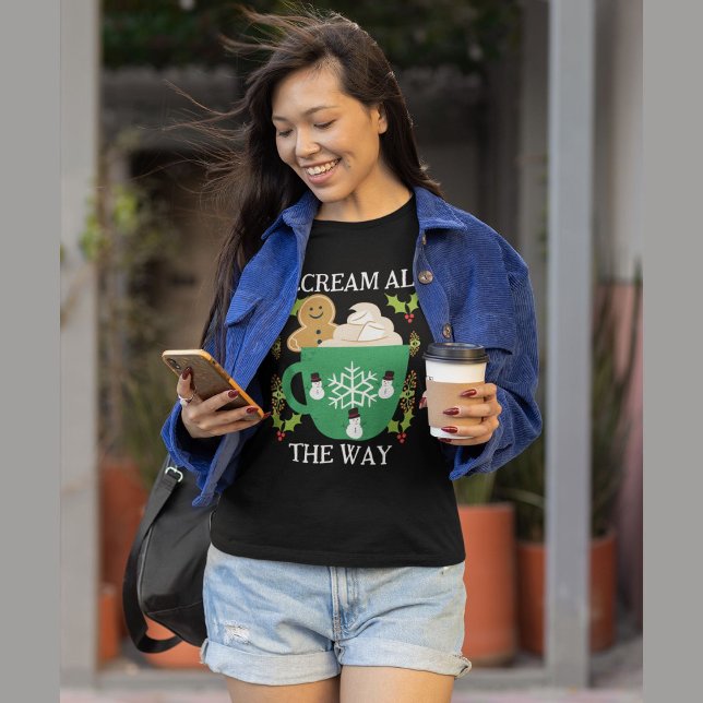 Glass hela julen t shirt (Skapare uppladdad)