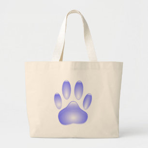 Glass Hund Paw-utskrift Jumbo Tygkasse
