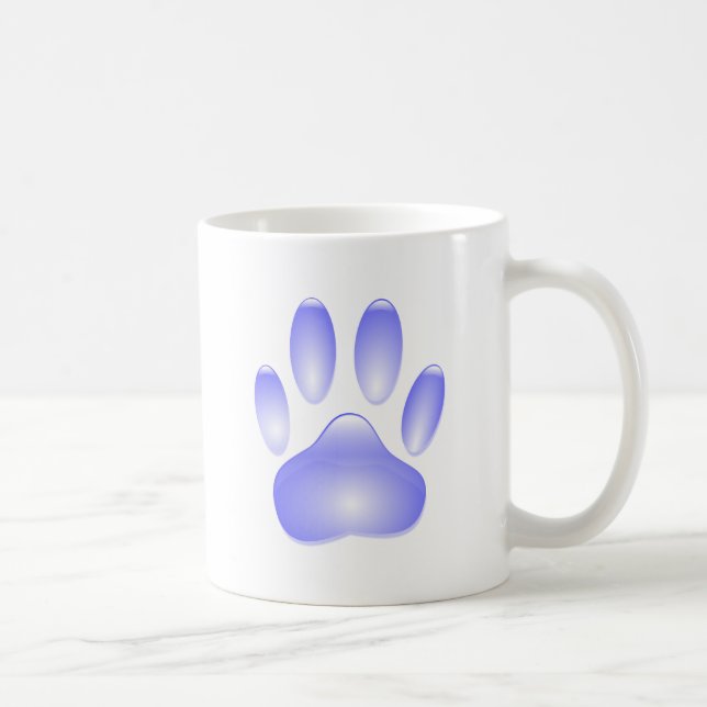 Glass Hund Paw-utskrift Kaffemugg (Höger)