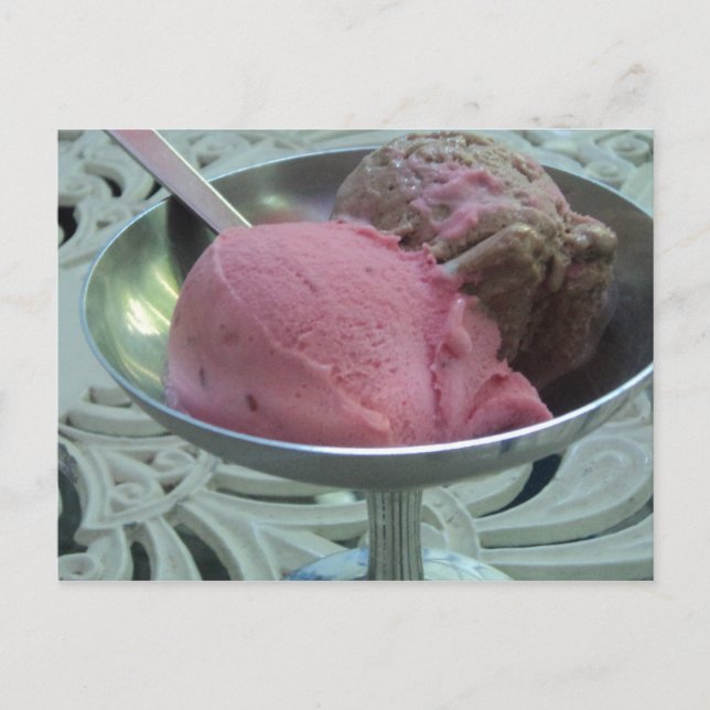 Glass i en skål vykort (Framsida)