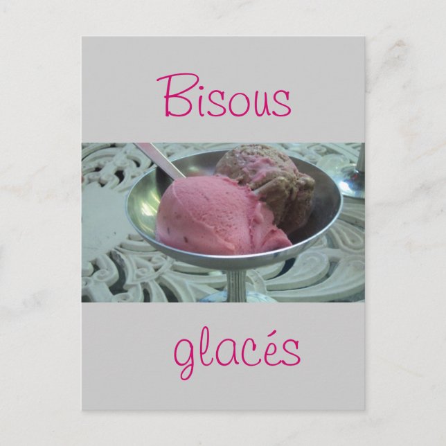 Glass i en skål vykort (Framsida)