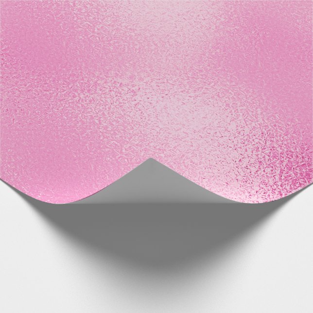 Glass Ice Glam Candy Pastel Rosa ros Presentpapper (Hörn)