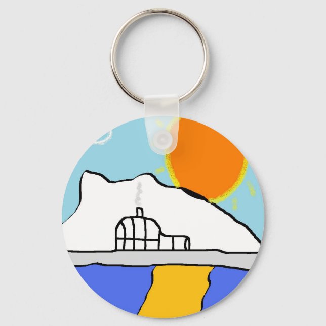 glass igloo nyckelring (Framsida)