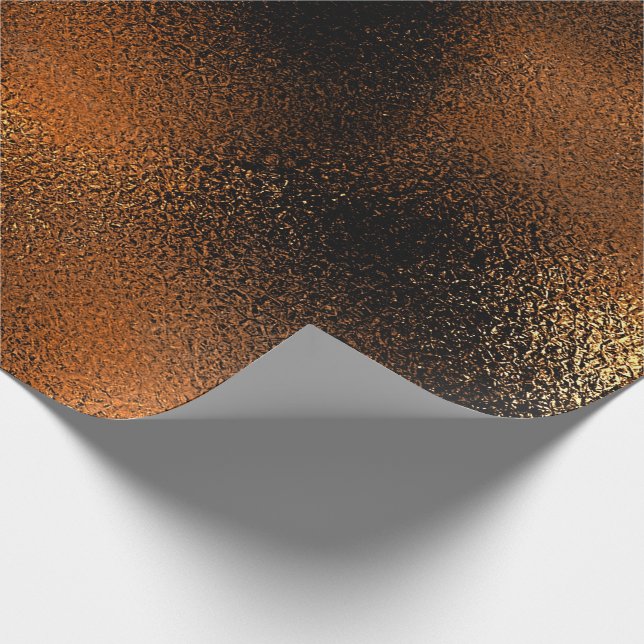 Glass isGlam Deep Black Guld Presentpapper (Hörn)