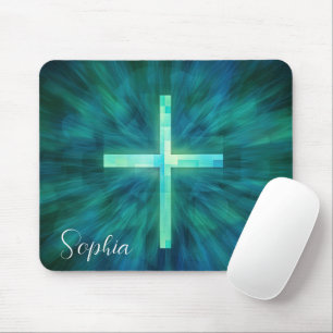 Glass Jesus Kor Jesus Faith Christian Anpassningsb Musmatta