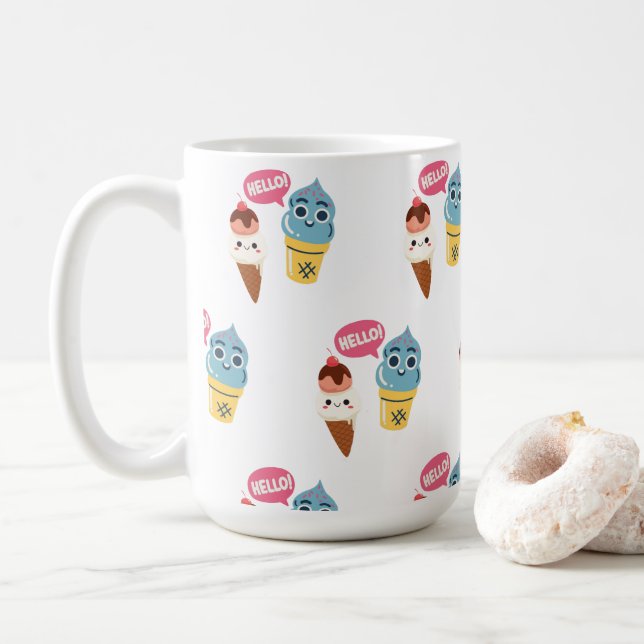 glass kaffemugg (Med munk)