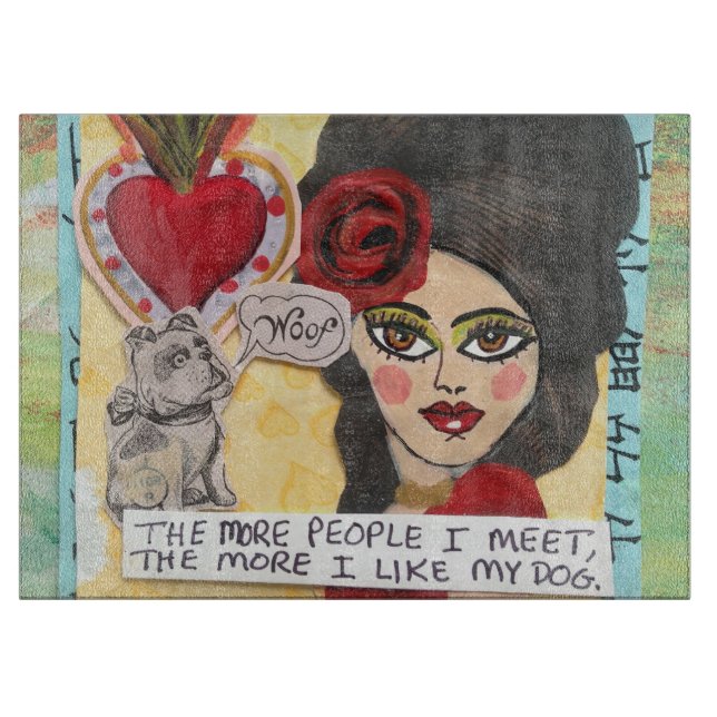 GLASS KLIPP BOARD-THE MER FOLK SOM JAG MÖTER (Framsidan)