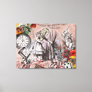 Glass konst äventyr illustration underland canvastryck