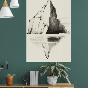Glass konst från glassgårdsmuren poster