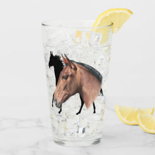 Glass kopp för häst
